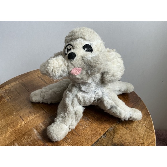 Vintage RARE 14' Rushton Stuffed‎ Gray Poodle Dog  Missing Brand Tag - Picture 2 of 9